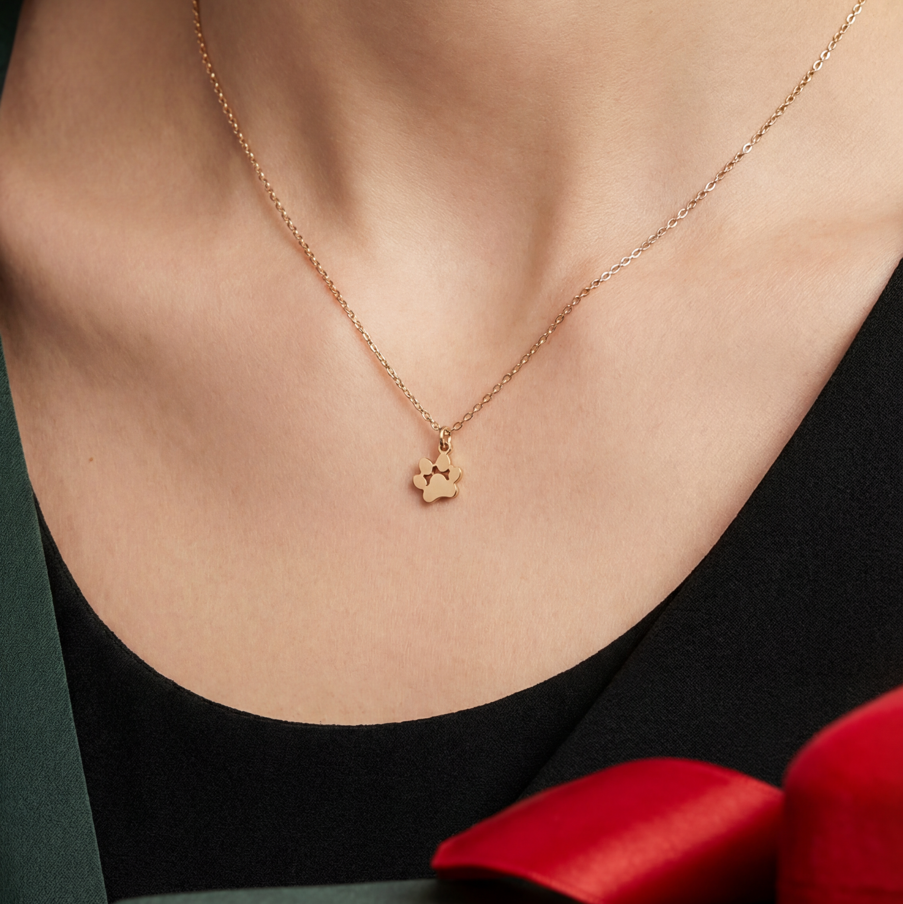 Pfoten-Anhänger Halskette