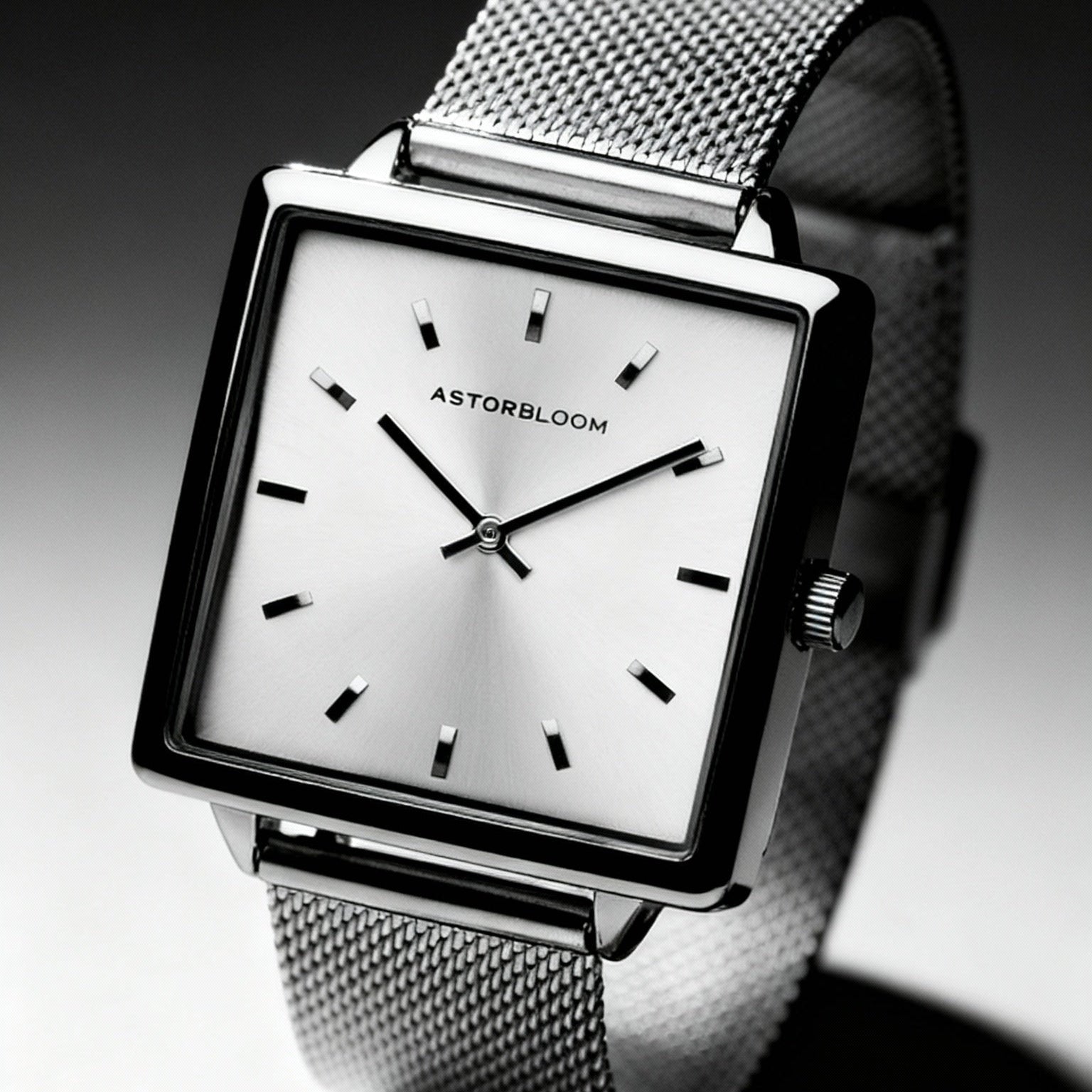 Quadratische Armbanduhr - Astorbloom Elegance